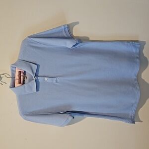 L.L. BEAN WOMEN'S LIGHT BLUE SHORT SLEEVED COLLARED POLO SIZE SMALL